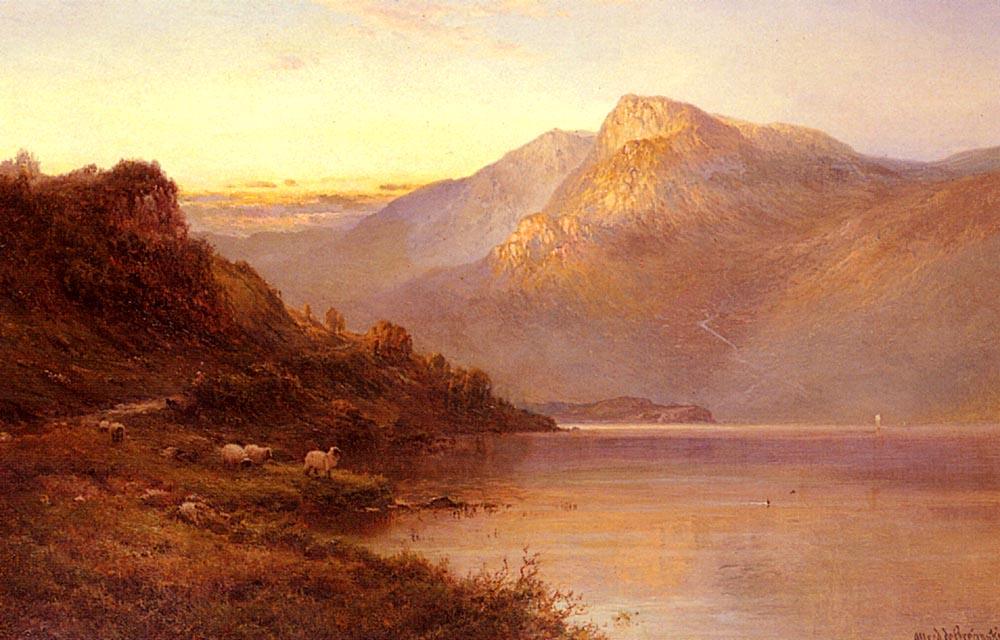 Alfred de Breanski Sunset On The Loch
